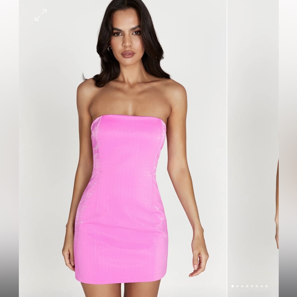Meshki Leather dress
